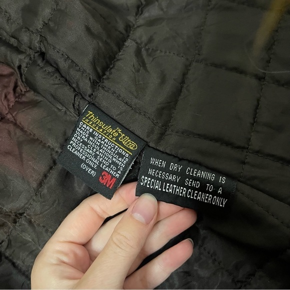 Wilson leather collared belted leather jacket with removable inside - Picture 10 of 15